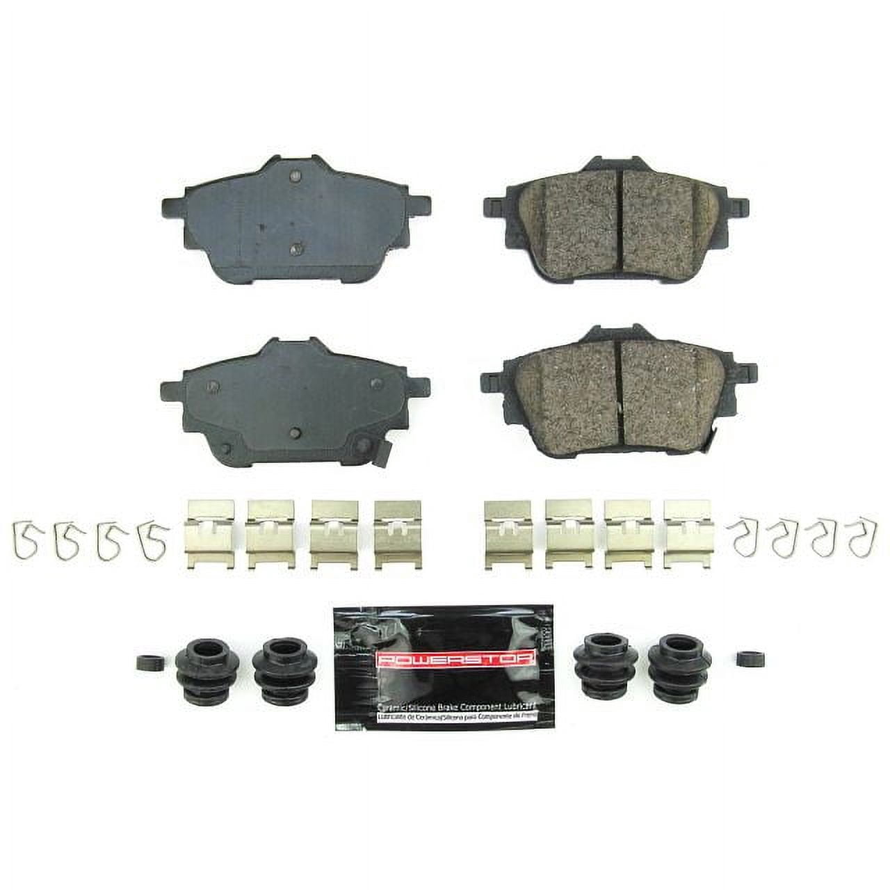 Power Stop Rear Z23 Daily Driver Carbon-Fiber Ceramic Brake Pads with Hardware Z23-2306