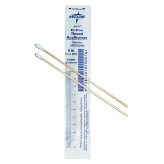 Cardinal Health Sterile Cotton Tipped Applicator with Plastic Shaft, 6 Inch  
