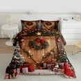 thumbnail image 2 of jejeloiu Christmas Gifts Queen Comforter Set,Merry Xmas Bedding Sets,Happy New Year Bedding Comforter Set For Teens,Ultra Soft Home Decor Reversible,3 Pieces, 2 of 8