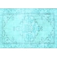 thumbnail image 1 of Ahgly Company Indoor Rectangle Persian Light Blue Traditional Area Rugs, 4' x 6', 1 of 4