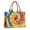 Vibrant Tie Dye, variant on Large Capacity Tote Bag,Rainbow Tie Dye Mandala Pattern Handbag Fashion Luxury Tote Bag,15.7"x13"x 5.1" Inches,Laptop Compatible