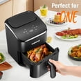 thumbnail image 2 of Freidora digital Air Fryer DEIME de 3 litros que ahorra espacio con rejilla para tostadas, 2 of 7