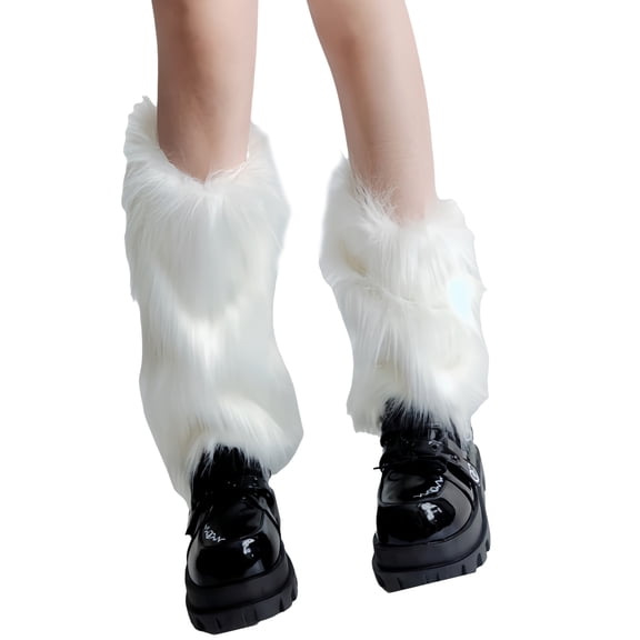 Cold Weather Leg Warmers 2 Sizes Available 25cm 40cm Lengths Thermal Boot Covers Furry Plush Indoor Outdoor Leg Sleeves