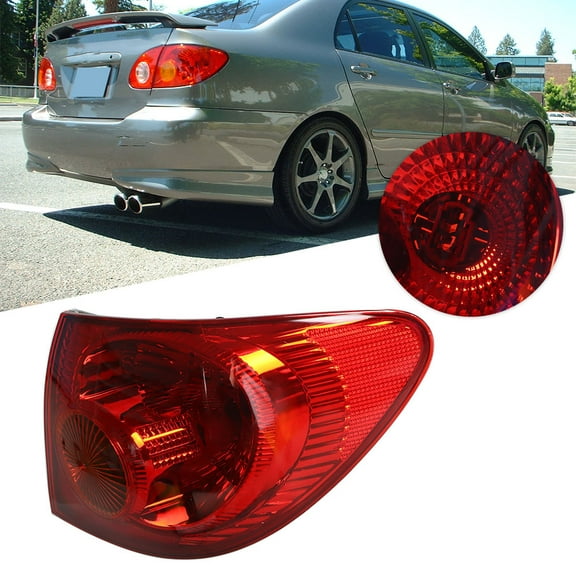 munirater Outer Rear Right Tail Light Assembly Replacement for 2003-2008 Corolla TO2801154 Passenger Side