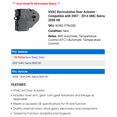 thumbnail image 2 of HVAC Recirculation Door Actuator - Compatible with 2007 - 2014 GMC Sierra 3500 HD 2008 2009 2010 2011 2012 2013, 2 of 2