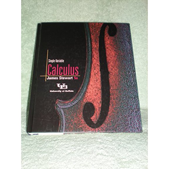 Pre-Owned Single Variable Calculus. Univ. of Buffalo Custom, 5th ed., 9780534654627, 0534654622, Paperback,