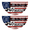 C-2PCS-Q5, variant on Bunting Flags Outdoor 250th Anniversary 1776-2026 USA Fan Flag for Porch Fence Front Door Wall Decor Patriotic American Independence Day Decoration,C