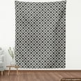thumbnail image 4 of Ambesonne Modern Fabric by the Yard Upholstery, Royal Tile Motif Pattern, 1 Yard, Dark Grey and Eggshell, 4 of 5