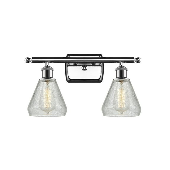Innovations 2-LT LED Conesus 16" Bathroom Fixture - Polished Chrome - 516-2W-PC-G275-LED