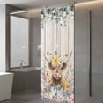 thumbnail image 3 of Spring Cow Floral Window Privacy Film, Green Eucalyptus Leaves Grey Wooden Static Cling UV Sun Blocking Tint Film Heat Control Windows Films for Bedroom Bathroom, Window Stickers 29.5"x78.7", 3 of 7