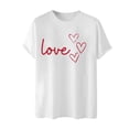 thumbnail image 3 of biudgviw Men's Valentines Day Shirt Short Sleeve Casual Printed Graphic Tee Tops Crewneck Lightweight Loose Fit T-Shirt S-XXL, 3 of 4