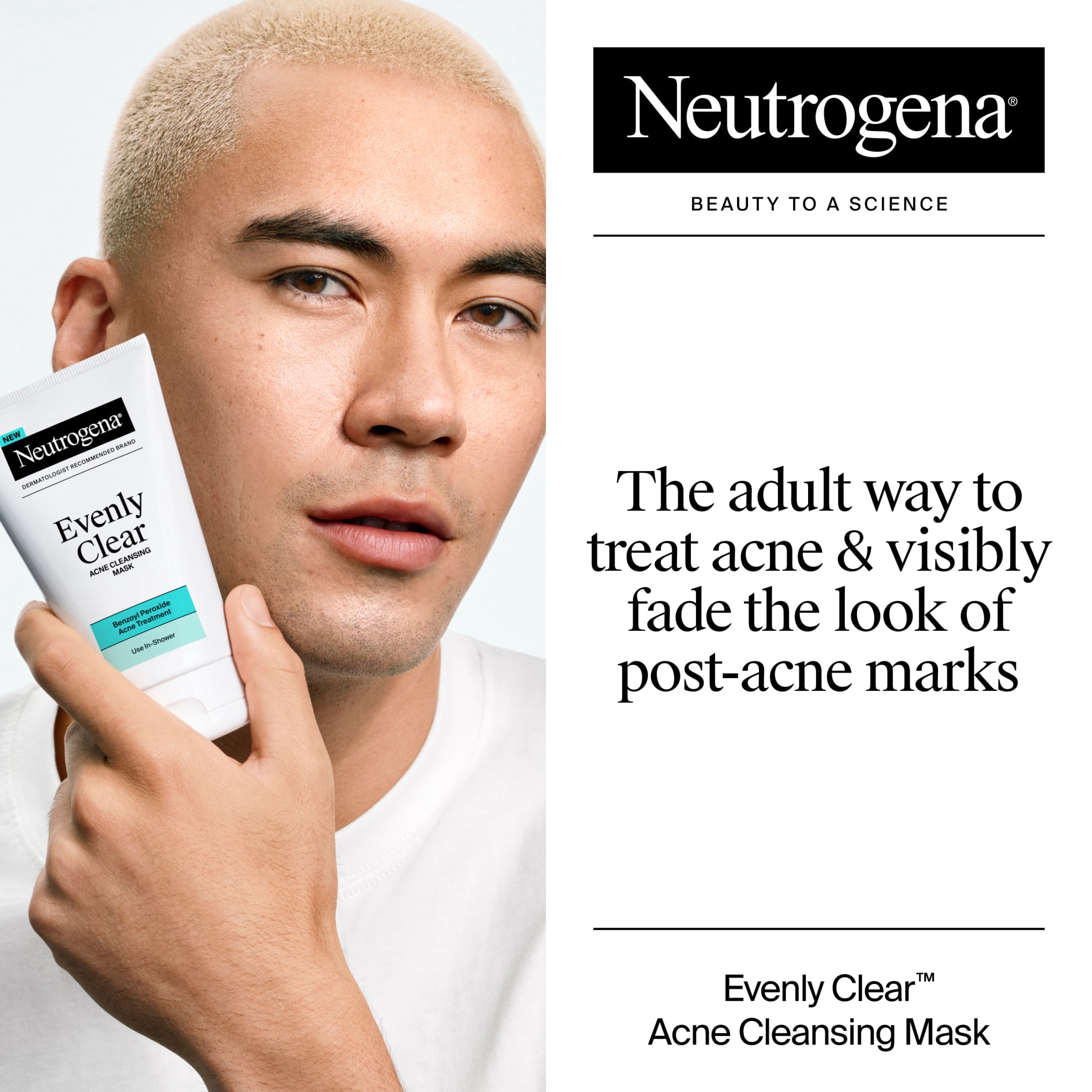 Neutrogena Evenly Clear Acne Cleansing Mask, 4.2 fl. oz