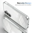 thumbnail image 5 of JTCASES for Samsung Galaxy S24 Case, Crystal-clear Transparent Backplane Anti-slip Plating Frame Military Grade Drop Resistant Shockproof for Samsung Galaxy S24(6.2" 2024), Clear, 5 of 8