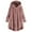 Pink, variant on Teen Girls Winter Long Sleeve Solid Fuzzy Fleece Open Front Hooded Cardigans Jacket Coats Outerwear with Pocket for Young Women
