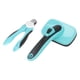 thumbnail image 2 of Kit de cortaúñas con cepillo para el cuidado de mascotas, cepillo ergonómico de autolimpieza para mascotas, juego de cortauñas LED con lima para perros y gatos, 2 of 5