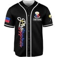 thumbnail image 2 of Personalized Philippines Baseball Jersey, Filipino Flag Baseball Jersey, Philippines Shirts, Philippines Flag Shirt (M), 2 of 4