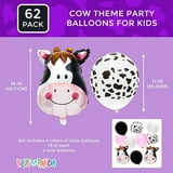 100 PCS Cow Print Latex Balloons - 12 Inch, Black & White, For Birthday & Theme Parties