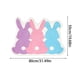 thumbnail image 3 of Tapete con forma de conejo de Pascua | Alfombra antideslizante, suave y acogedora para dormitorio, porche, pasillo, dormitorio | Poliéster impermeable, decoración de Pascua para interiores y, 3 of 9