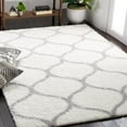 thumbnail image 2 of SAFAVIEH Tahoe Thelma Quatrefoil Shag Area Rug, 6'7" x 8'7", White/Grey, 2 of 8