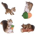 thumbnail image 2 of Mini Squirrel Figure Mini Squirrel Animal Mini Figure Squirrel Fairy Tale Garden Decorations Dollhouse Accessories Miniature Landscape Decorations, 8, 2 of 4