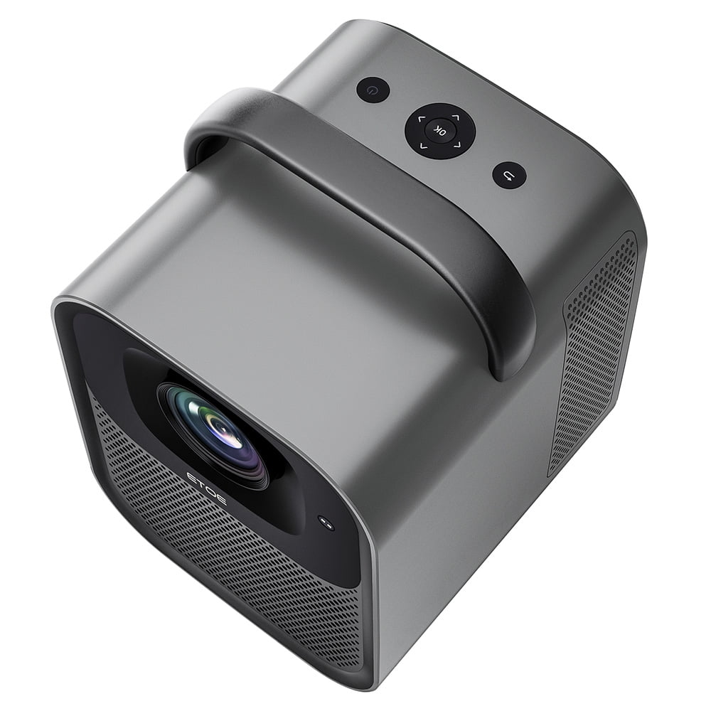 Projector with 1300 ANSI Lumen, Native 1080P, Built-in Google TV, Auto Focus & Auto Keystone Correction, 2*10W Speakers – US Plug--ETOE Seal Pro
