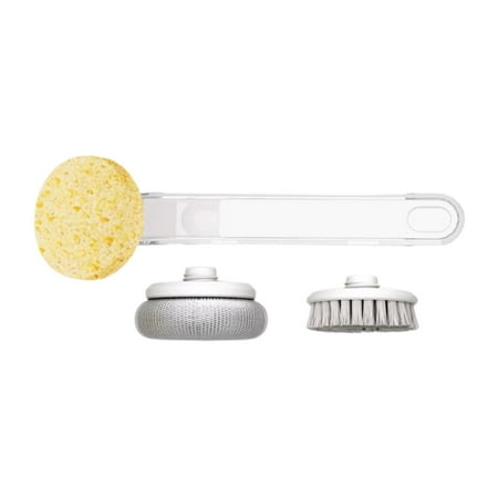 

Scrubbing Dish Brushes Non Scratch Pot Brush for Cleaning Countertops Wall White