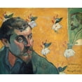 thumbnail image 2 of Gauguin, Paul 17x15 White Modern Wood Framed Museum Art Print Titled - Self Portrait Les Miserables, 2 of 4