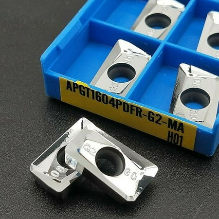 

Suyin 10Pcs Apmt1604 Apgt1604Pdfr-G2-Ma H01 Cnc Carbide Milling Inserts For Aluminum