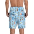 thumbnail image 6 of KLL Cartoon Rocket With Space for Men's 1-Pack Shorts,Sleep Pajama Shorts for Men Soft Pj Shorts Men's Pajama Bottoms Sleepwear -Medium, 6 of 7