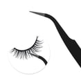 thumbnail image 4 of Unique Bargains 1 Pc Durable Eyelashes Tweezers for Bathroom Black Stainless Steel, 4 of 6