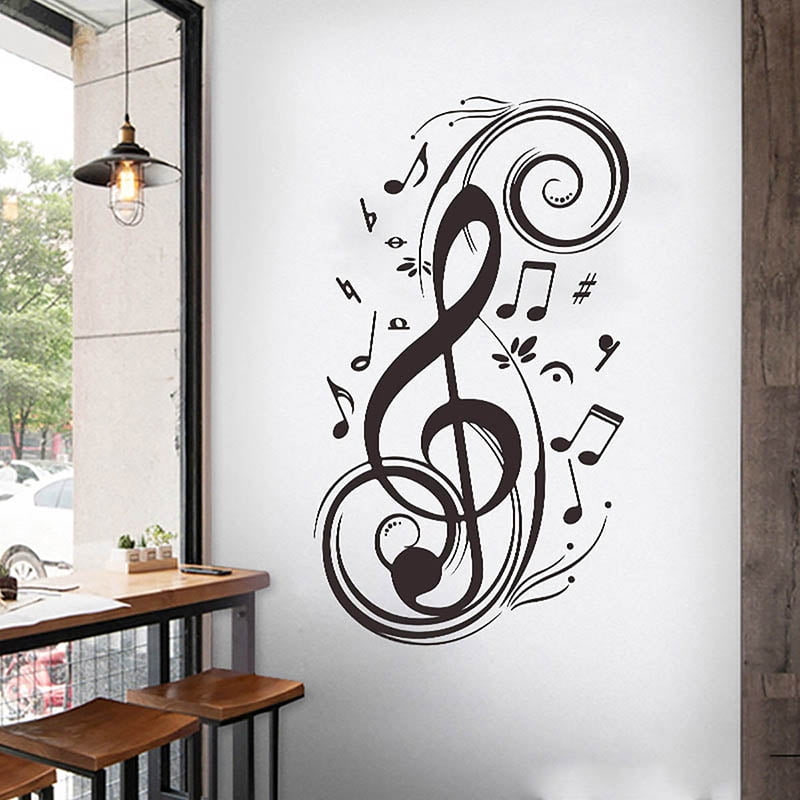 Music Musical Notes Decal Sticker for Home Car Window Wall Door Art Store Laptop 