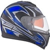Snowmobile Helmet Modular Flip Up CKX Tranz 1.5 RSV Yan XSmall Blue Black Grey Blue, Black XS #500231