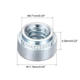 thumbnail image 2 of Unique Bargains Écrous Auto-Clinching, 1/4-20x0.22-Inch Acier au Carbone Rivet Écrou Tête Ronde Acier Tôle Fixation de Montage 50pcs, 2 of 5