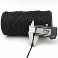 thumbnail image 5 of Macrame Cord 3mm x 109 Yards,Jute Twine 3mm Natural Macrame Cotton Rope, Macrame Rope Soft Cotton Cord Craft Rope Macrame Yarn for Plant Hanger Wall Hanger(Black), 5 of 8