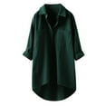 thumbnail image 1 of 2025 Blouses Décontractées en Lin pour Femmes Manches Longues T-Shirts pour Femmes Hauts Manches Longues Bouton Chemise de Course Manches Longues Femmes, 1 of 6