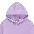 thumbnail image 4 of Zanarzt Cute Clothes Girls Oversized Hoodies Fleece Pullover Sweatshirts Kids Fashion Casual Outfits Fall Winter Clothes Light Purple,9-10 Years, 4 of 4