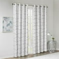 thumbnail image 5 of Intelligent Design Raina Total Blackout Metallic Print Grommet Top Curtain Panel, 5 of 12