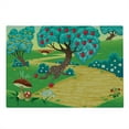 thumbnail image 2 of Spring Cutting Board, Greeny Spring Lanscape with Mushrooms Dragonfly Strawberry Fruit Trees of Apple, Decorative Tempered Glass Cutting and Serving Board, Large Size, Multicolor, by Ambesonne, 2 of 5