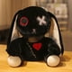 thumbnail image 4 of Juguete de peluche de conejo Reborn oscuro para niña, cojín de muñeca de tela, bonito conejo blanco, regalo de caramelo, regalo de Navidad, regalo de vacaciones, 4 of 5