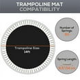 thumbnail image 3 of Soozier Trampoline Replacement Mat, Fits 14' Trampoline w/ 80 V-Hooks & 5.5" Springs, 8 Rows of Stitching & Tool (Spring & Frame not Included), Black, 3 of 9