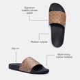 thumbnail image 3 of Sandalias Pool Slide Coach para hombre, de lona revestida, color tostado, talla 7, 3 of 5