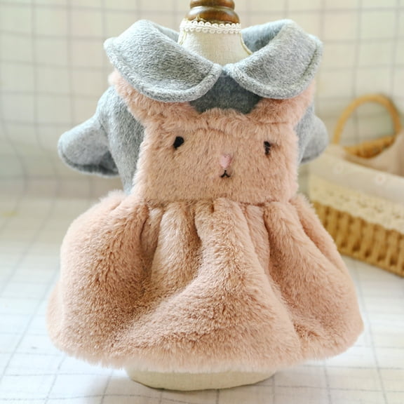 Dog Sweater Dress, Knitwear Pullover, Warm Winter Puppy Princess Dress for Small Medium Dogs and Cats