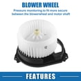 thumbnail image 4 of Motores de soplador de calefacción Unique Bargains No.68223053AC, ensamblaje de ventilador de motor de soplador HVAC para Jeep Cherokee 2016-2021, 4 of 6
