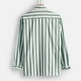 thumbnail image 5 of Fengyings Clearance Men's Shirts Casual Long Sleeve Button-Down Striped Dress Shirt, 5 of 8