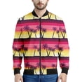 thumbnail image 4 of Chaqueta con cremallera y estampado 3D de atardecer en las Maldivas para hombre, sudadera hawaiana de playa, camisetas de manga larga, chaquetas bomber holgadas para mujer, 4 of 4