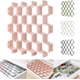 thumbnail image 1 of Separador de nido de abeja, organizador de cajones ajustable, divisor para ropa interior, cinturón, bufanda, calcetines, organizador (gris), 1 of 8
