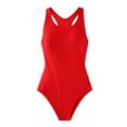 thumbnail image 5 of Girls 1 Piece Athletic Swimsuit with Padded Cups Bathing Suit for Swim Training 7-16Y, 5 of 7