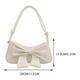 thumbnail image 2 of Lindo Bolso Hombro Con Lazo Bolso Cuero PU para Axila para Mujer (blanco), 2 of 8