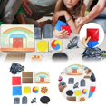 thumbnail image 3 of Korean Folk Game Set (Traditional Korean Game) Flying Stone Bagua Boneboard Family Travel Game Table Game Set, 3 of 8