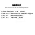 thumbnail image 2 of AmeriBRAKES Front Ceramic Disc Brake Pads NWF-PRC1522 for Car Chevrolet Cruze Sonic Limited, 2 of 8